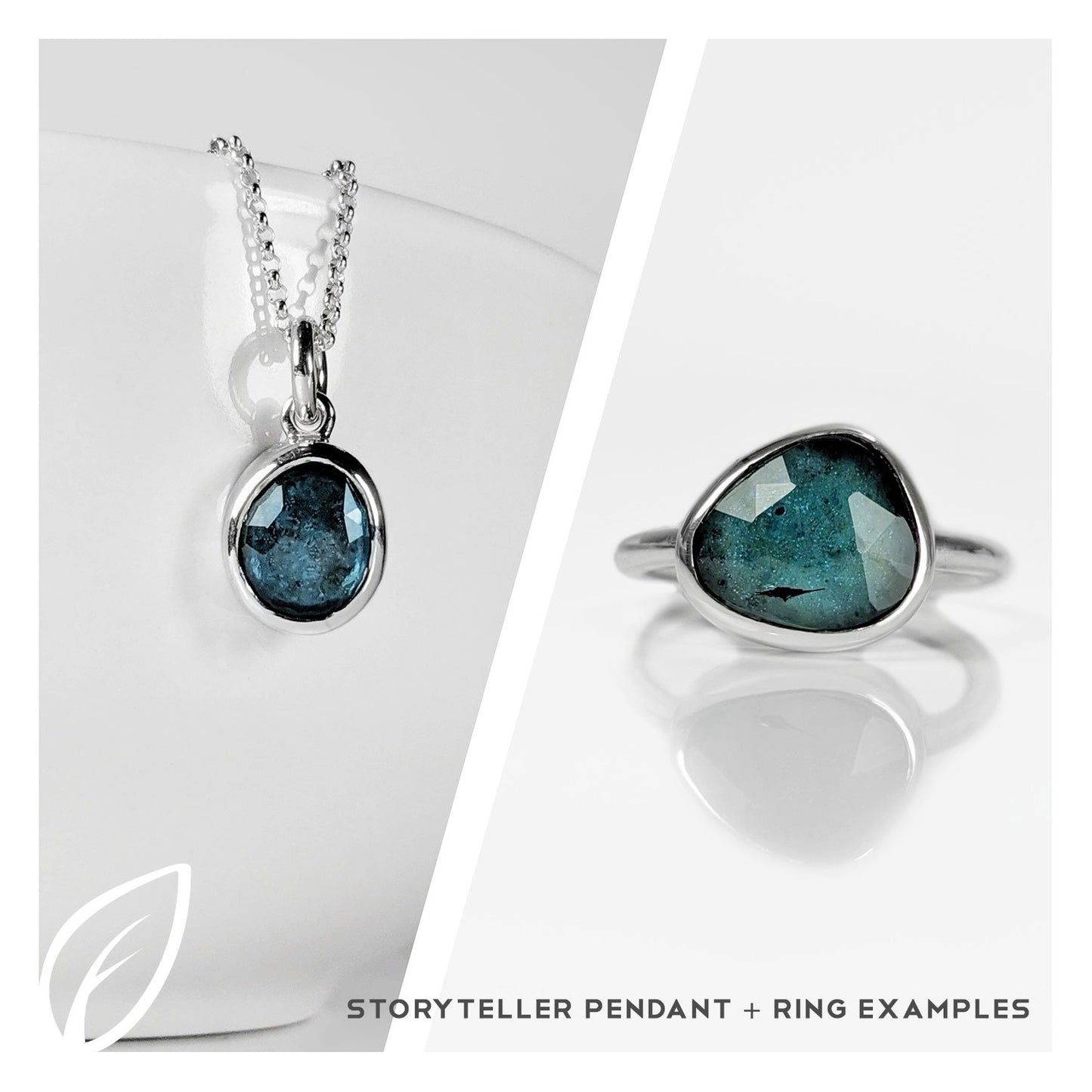 Storyteller Ring OR Pendant | Black Rutile Quartz (BRQ020)