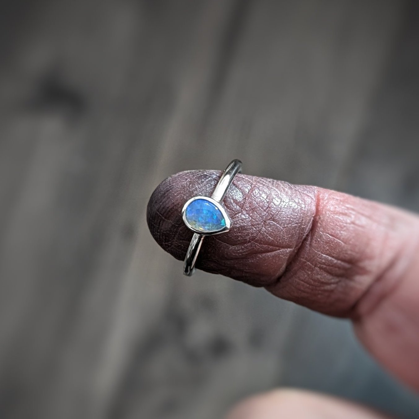 Storyteller Memorial MINI Ring | Australian Crystal Opal
