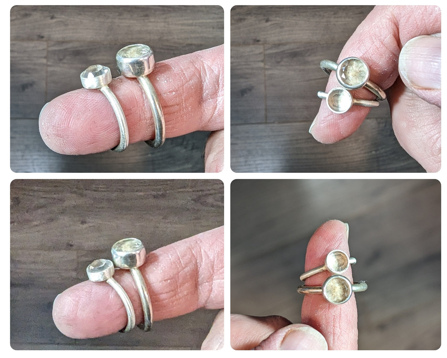 Heirloom MINI Round Faceted Memorial Ring