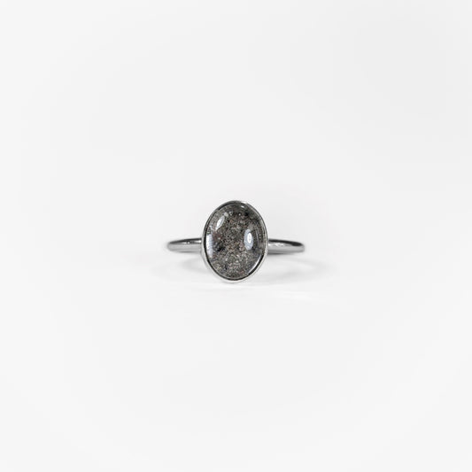 Glass Memorial MINI Ring | 10x8 Oval Stacker