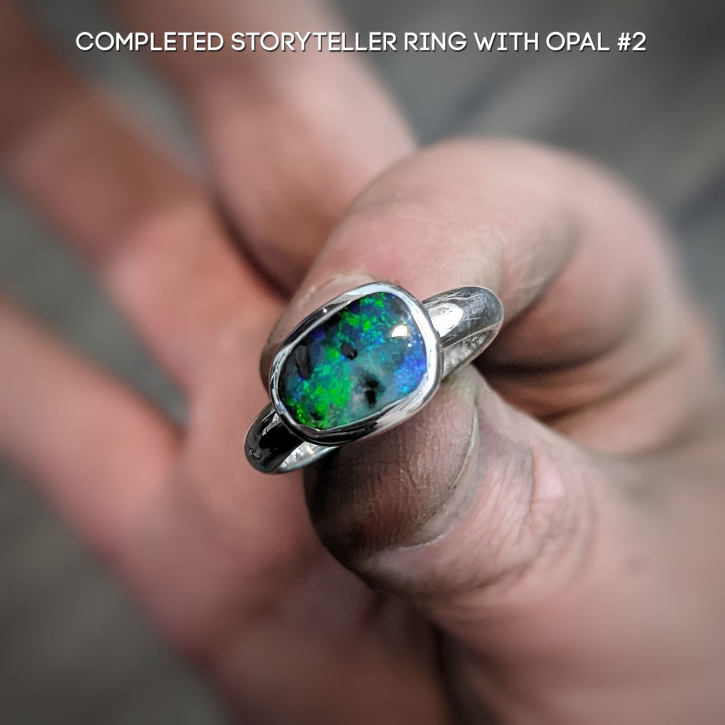 Storyteller Ring or Pendant | Australian Boulder Opal (ABO002)