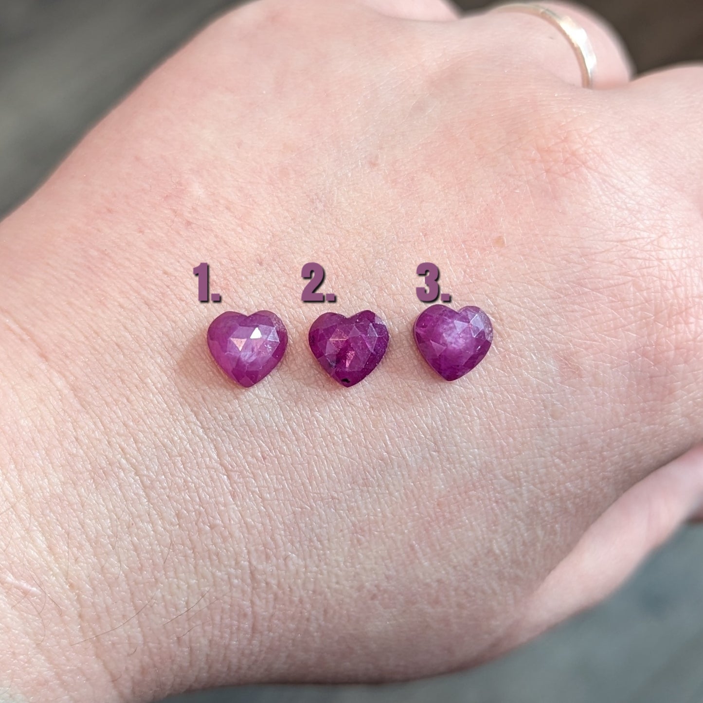 Custom Sapphire Heart Pendant