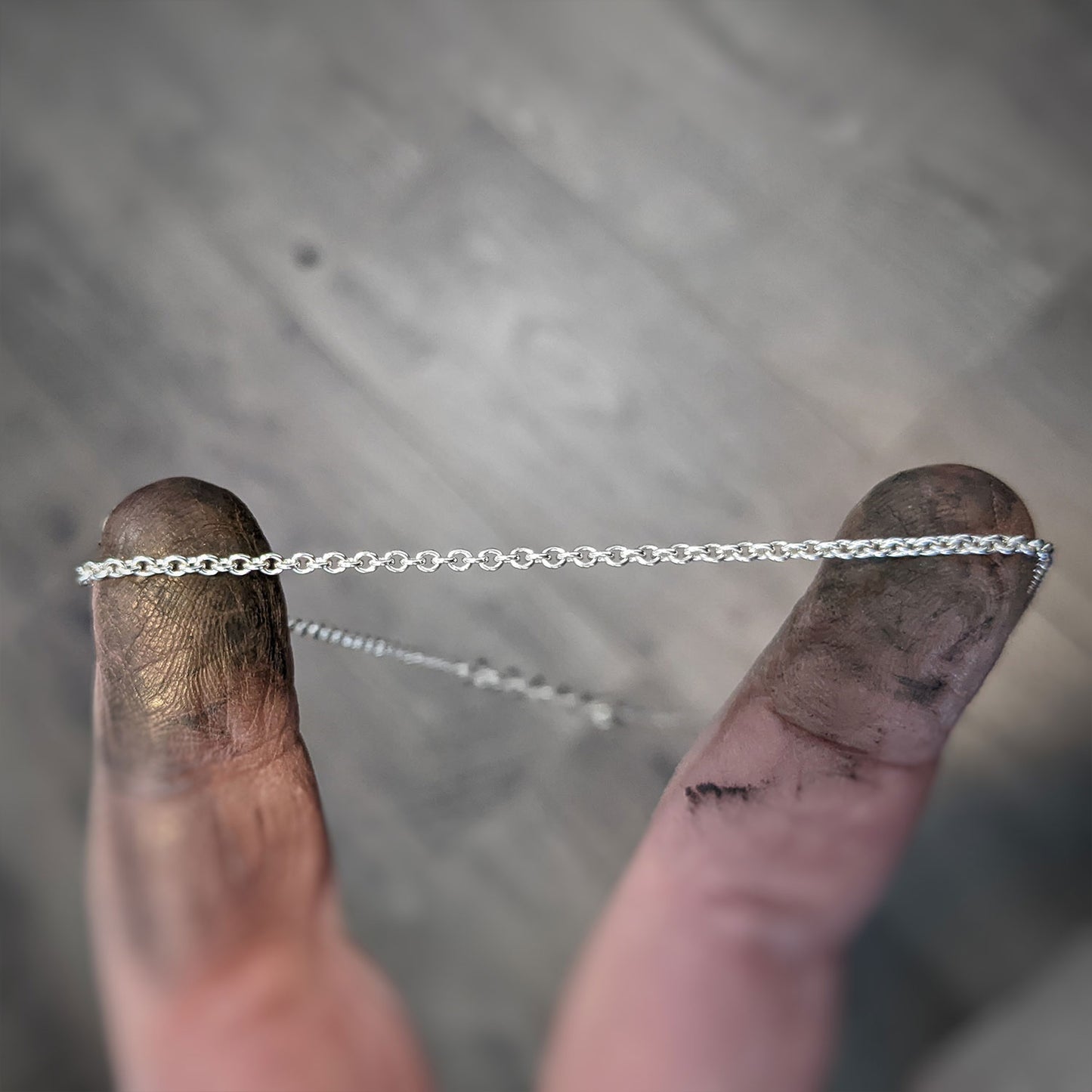 Personalized Adjustable Silver Chain | Universal Fit
