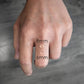 Storyteller Memorial MINI Ring | Round Clear Glass Stacker - 6mm or 8mm