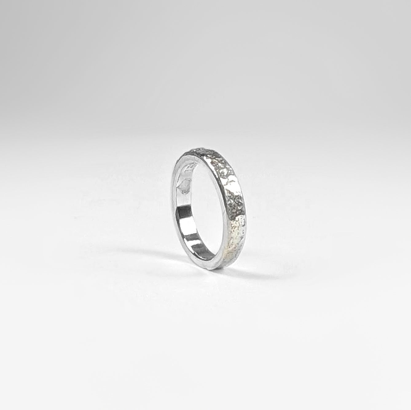 Cremation Ash Infused Silver Ring