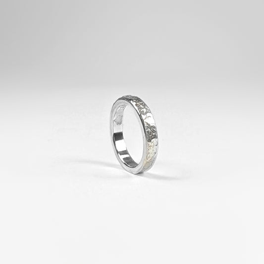 Cremation Ash Infused Silver Ring