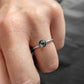 Storyteller Memorial MINI Ring | Round Clear Glass Stacker - 6mm or 8mm