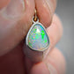Storyteller Memorial Pendant | Welo Opal in Silver with Gold