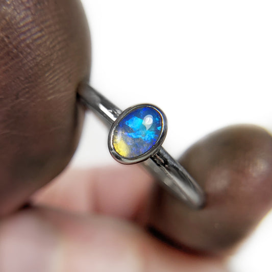 Storyteller Memorial MINI Ring | Australian Crystal Opal