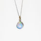 Storyteller Memorial Pendant | Welo Opal in Silver with Gold